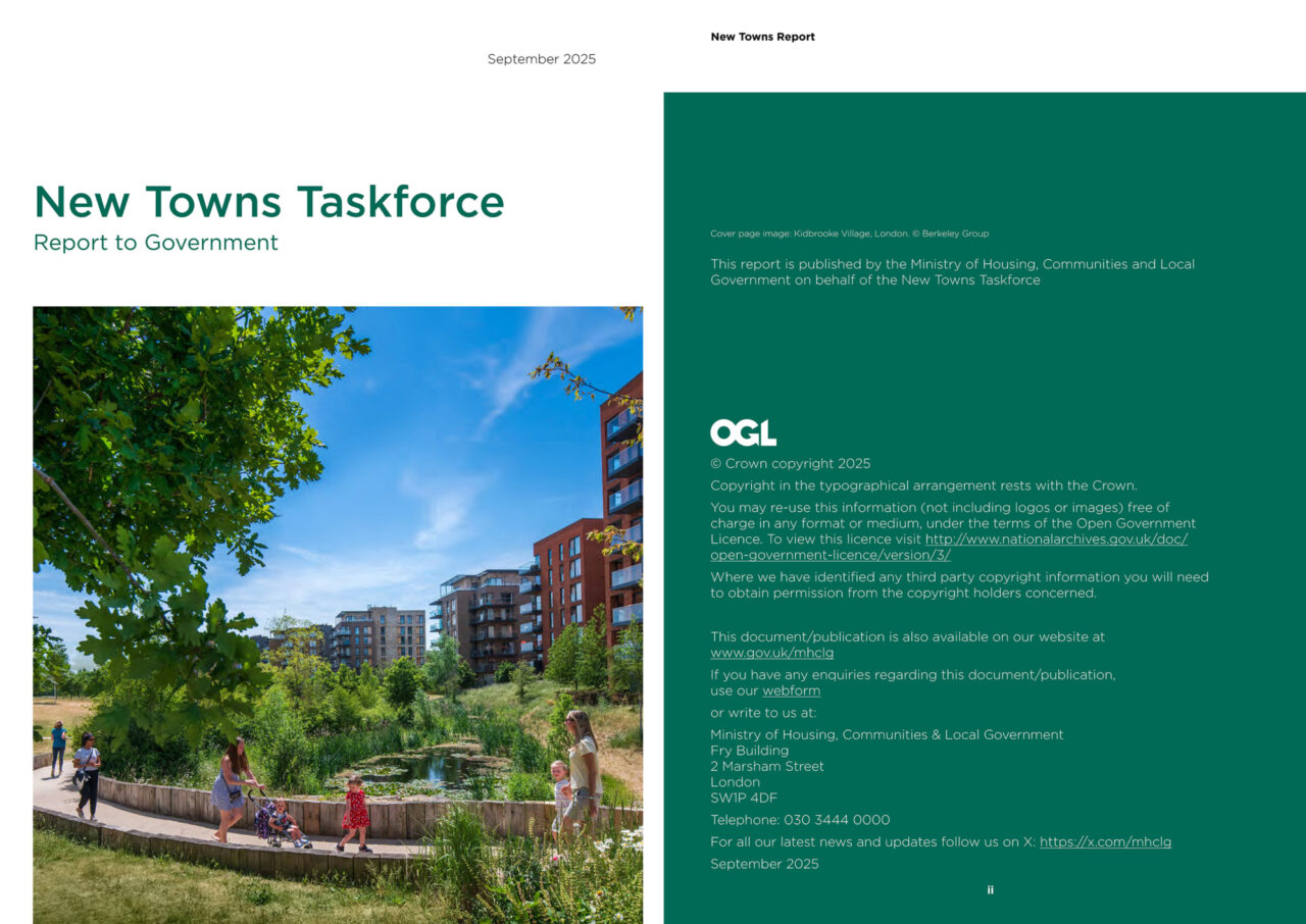 Tasforce New Towns Taskforce Report Published Alongside Initial Government ...